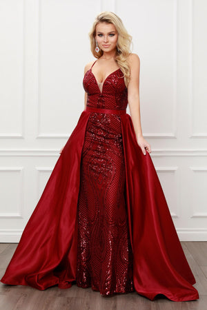 FULL LENGTH SEQUIN DRESS