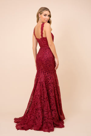 EMBELLISHED LACE MERMAID DRESS